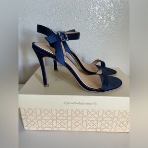 Badgley Mischka Elegant Navy Heels